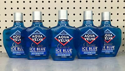 #ad AQUA VELVA CLASSIC ICE BLUE COOLING AFTER SHAVE $39.99