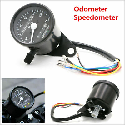 #ad 12V Motorcycle ATV LED Backlight Dual Odometer KMH Speedometer Gauge Waterproof $24.26