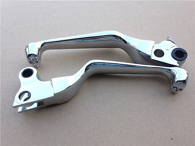 #ad Chrome Brake Clutch Lever Fit For Harley Davidson Xl Sportster 883 1200 Softail $17.59
