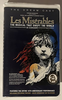 #ad Les Miserables In Concert VHS 1996 Clamshell $5.73