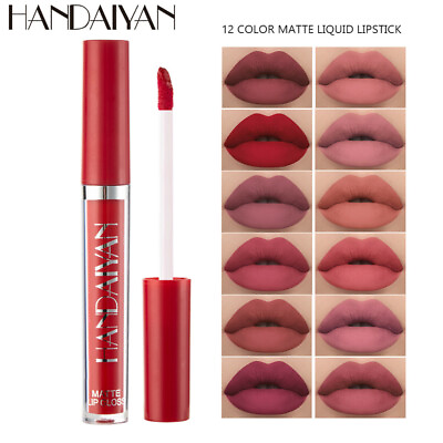 #ad Ladies Waterproof Liquid Matte Long Lasting Lip Gloss Lipstick Makeup Lip Stain $1.99