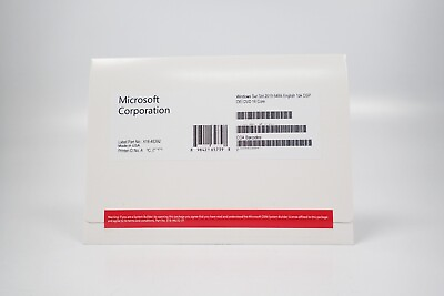 #ad Microsoft Windows Server 2019 Standard 16 Core DVD Media Product Key Kit $39.99