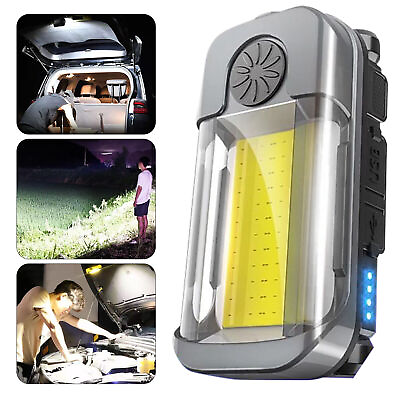 #ad Rechargeable 2000 Lumen Work Light Magnetic LED Super Bright Worklight Dimmable $11.39