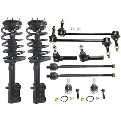 #ad Loade Strut Kit For 2005 2010 Ford Mustang Sway Bar Tie Rod End Ball Joint Front $322.89