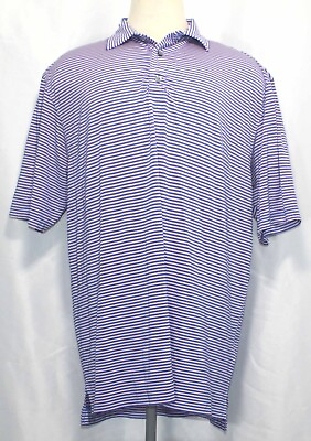 #ad FootJoy FJ Light Pink Blue Golf Polo Shirt Mens Size XL $25.99