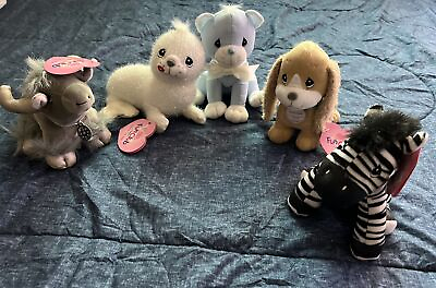 #ad PRECIOUS MOMENTS TENDER TAILS PLUSH LOT OF 5 FUN CLUB ENESCO WITH HANG TAGS TOYS $28.00