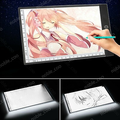 #ad USB LED Artist Tattoo Stencil Board Light Box A5 Tracing Drawing Board Pad Table $11.95
