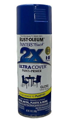 #ad RUSTIC OLEUM 249114 Painter#x27;s Touch 2X Ultra Cover Gloss 12 Oz Deep Blue $11.99