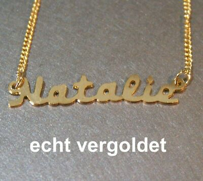 #ad Classy Necklace Natalie Chain Real Gold Plated Name Necklace New $12.88