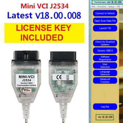 #ad 2024 MINI VCI TIS Techstream V18.00.008 TIS J2534 For Toyota Inspection Cable US $26.99