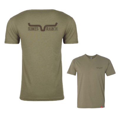 #ad Kimes Ranch Men#x27;s Graphite Light Olive Short Sleeve T Shirt S24M12S39AC0F4 $32.00
