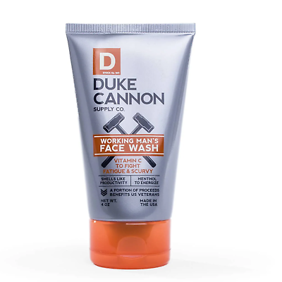 #ad New Duke Cannon Working Man#x27;s Exfoliating Face Wash 4 Oz Scented Clean $14.99