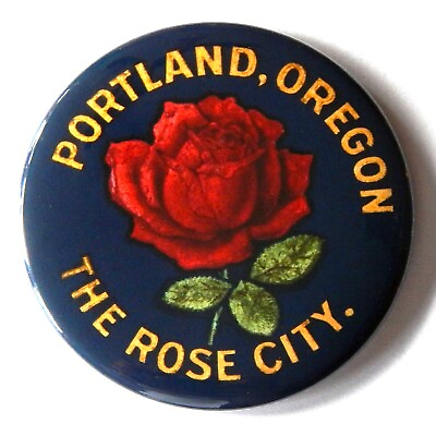 #ad Portland Oregon Rose FRIDGE MAGNET 2.25 inches travel souvenir $7.49