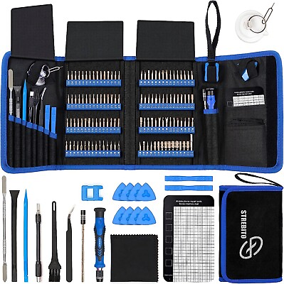 #ad Screwdriver Sets 142 Piece with 120 Bits Magnetic Repair Tool Kit for PhonesPc $44.99