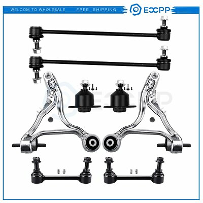 #ad 8pcs For 2001 2007 Volvo V70 S60 Front Lower Control Arm Ball Joint Sway Bars $105.35
