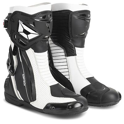 #ad Cortech Adrenaline GP Ventilated Performance RR Boots 12 White $199.99