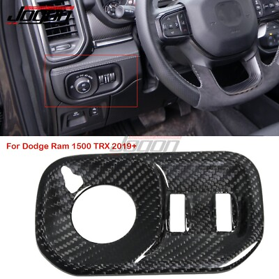 #ad Carbon Headlight Switch Control Cover For Dodge Ram 1500 TRX Rebel Off Road 19 $60.50