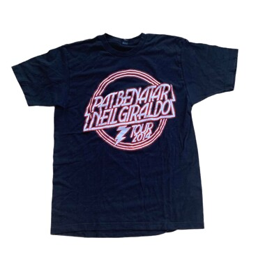 #ad PAT BENATAR T shirt Tour 2014 with Neil Giraldo EUC Cities Fits Womens Large $14.90