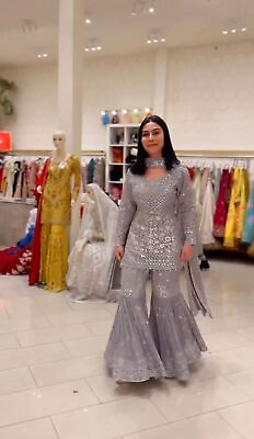 #ad DESIGNER WEDDING PARTY WEAR SALWAR KAMEEZ NEW BOLLYWOOD PAKISTANI DRESS INDIAN $51.98