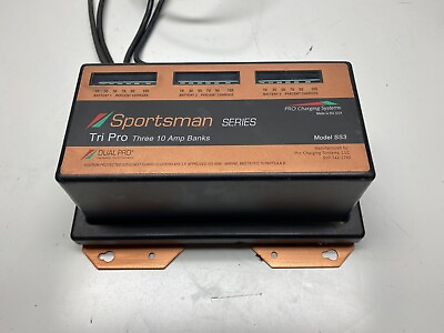 #ad Dual Pro Sportsman SS3 Battery Charger Three 10 Amp banks Dual Pro $350.00