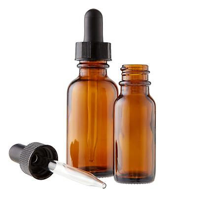 2oz Amber Glass Bottle with Black Dropper Choose Your Quanity $29.99