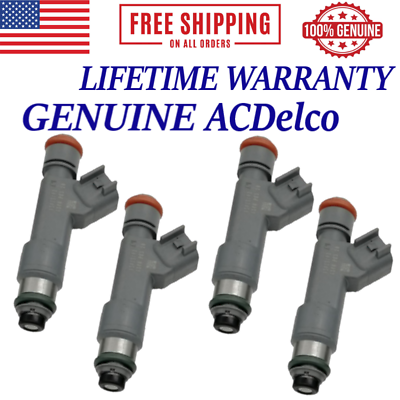 #ad OEM ACDelco Set of 4 Fuel Injectors For 2010 Pontiac G6 2.4L I4 $75.20