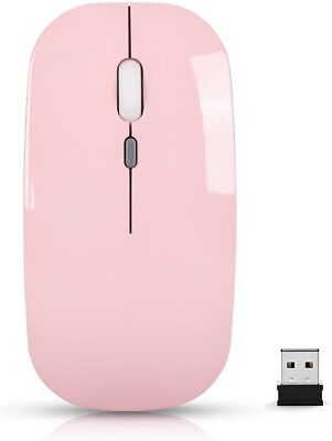 #ad Slim Rechargeable Wireless Mouse 2.4G Portable Optical Silent Ultra Thin $12.00