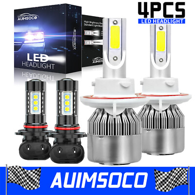 #ad For Jeep Compass 2007 2009 Front LED Headlight High Low Fog Light 4X Bulbs Kit $29.99