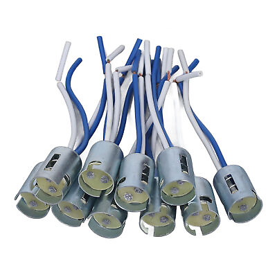 #ad 10 Pcs LED Light Bulb Socket Turn Light Base Holder Wire Connector For 1157 Bulb $10.19