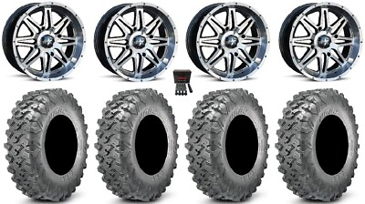 #ad MSA Vibe 14quot; Wheels Dark Tint 28quot; Lynx SXS Tires Sportsman 550 850 1000 $1187.60