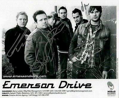 #ad quot;What If?quot; Emerson Drive Group Hand Signed 10X8 Bamp;W Photo $149.99