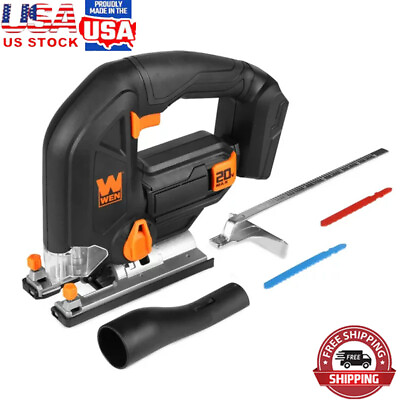 #ad 20V Max Cordless Jigsaw 4 position orbital with LED Work Light Jig Saw Tool Only $31.06