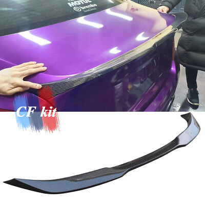#ad #ad For Hyundai 2018 2020 Genesis G70 Carbon Fiber Rear Trunk Spoiler Wing Boot $294.03