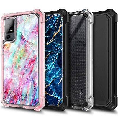 #ad For TCL 40 XL TCL 40 T Case Full Body Phone Cover w Built In Screen Protector $10.98