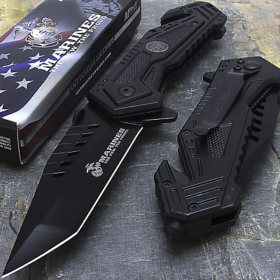 #ad LICENSED 8quot; MTECH USA MARINES SPRING ASSISTED OPEN TACTICAL FOLDING POCKET KNIFE $9.95
