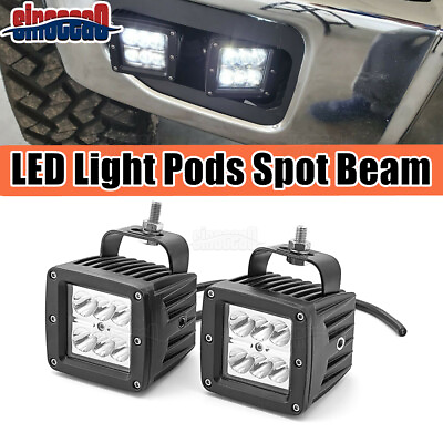Front Bumper LED Light Pods Fog Driving Lamps For Ford F150 F250 F350 Super Duty $18.90
