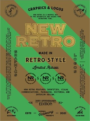 #ad New Retro: 20th Anniversary Edition: Graphics amp; Logos in Retro Style Paperback $35.55