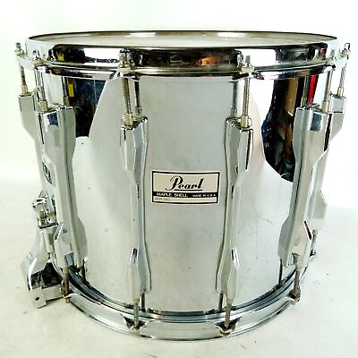 #ad Pearl 12x15quot;Maple Shell USA Marching Snare Drum COW 12Lug High Tension Pipe Band $445.00