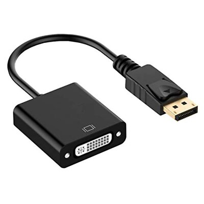 #ad NEW DisplayPort DP Male to DVI Female Adapter Cable Converter for Laptop PC $2.92