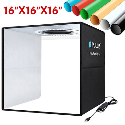 #ad PULUZ 16quot; LED Photo Studio Light Box Portable Folding Photography Shooting Tent $26.95