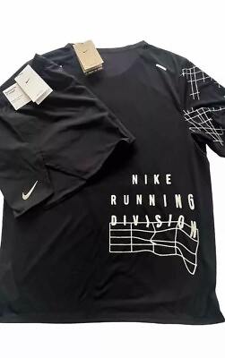 #ad Nike Dri Fit Run Division 365 Top Shorts 4quot; SET Running GYM BLACK Sizes M L XL GBP 84.99