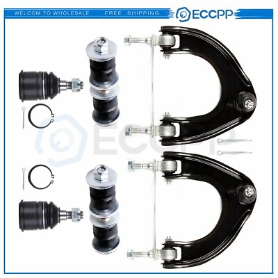 #ad 6pcs Front Control Arms Lower Ball Joints Sway Bars For 1988 91 Honda Civic CRX $77.04