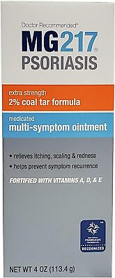 #ad MG217 Psoriasis Multi Symptom Relief Coal Tar Medicated Ointment 4oz $16.00