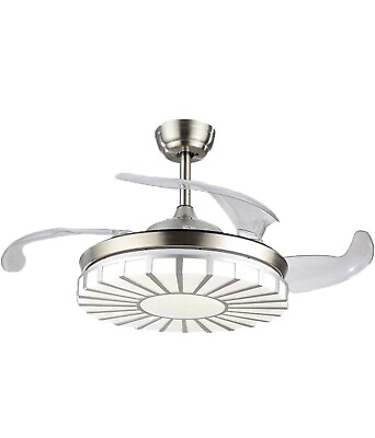 YEELED light 42” Invisible Reversible Fan With Remote Silver $325.00