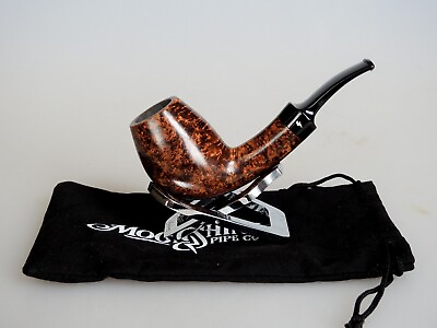 #ad UNSMOKED Moonshine Bent Egg Pipe Smooth Finish w Contrast Stain Great Grain $180.00