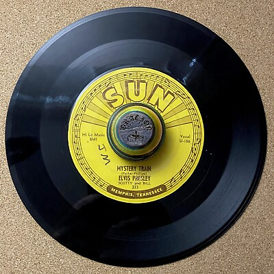 #ad Elvis Presley “Mystery Train” SUN ORIGINAL RARE ROCKABILLY Glossy $750.00