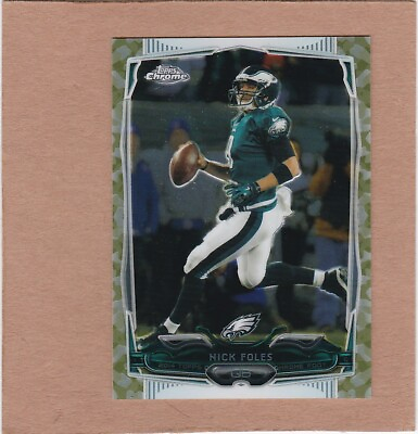 #ad 2014 Topps Chrome STS Camo Refractor 394 499 Nick Foles #109 MINT SEE SCAN $7.91