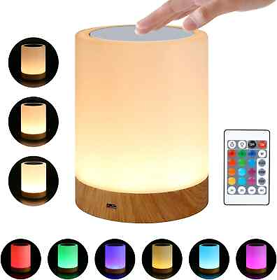 #ad #ad Dimmable LED Table Lamp Touch Sensor Night Lights Desk Atmosphere Bed Room Lamps $14.91