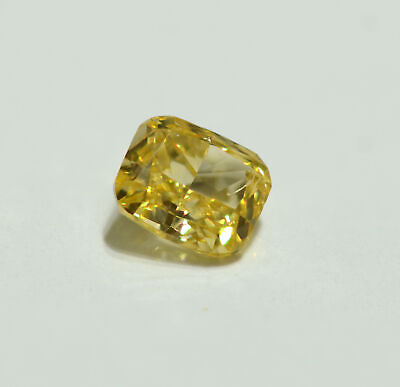 #ad Natural Yellow Diamond 0.14 Ct Rare Loose Fancy Intense Orange Radiant SI1 $120.00