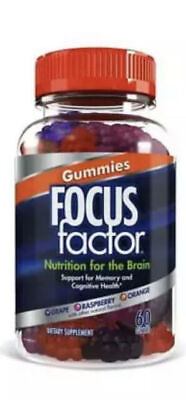 #ad Focus Factor Gummies Nutrition for the Brain 60 Gummies EXP 8 31 2024 $9.99